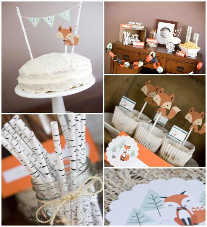 Fox Birthday Party
 17 Best ideas about 1st Birthday Cakes on Pinterest