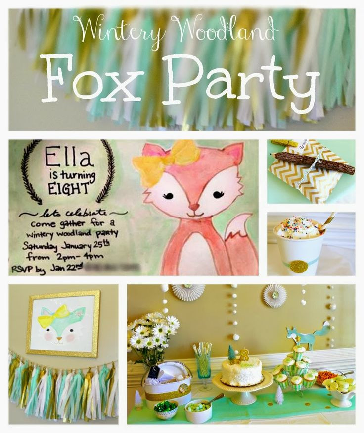 Fox Birthday Party
 Best 25 Fox party ideas on Pinterest