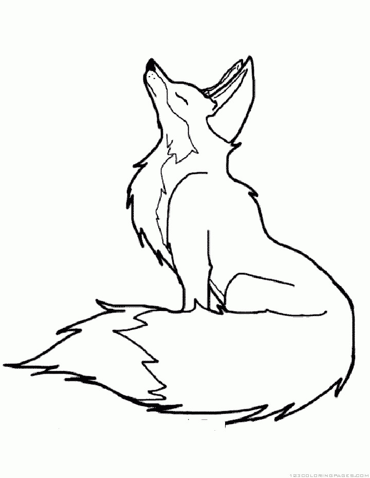 Fox Girl Coloring Pages For Adults
 Fox Coloring Pages