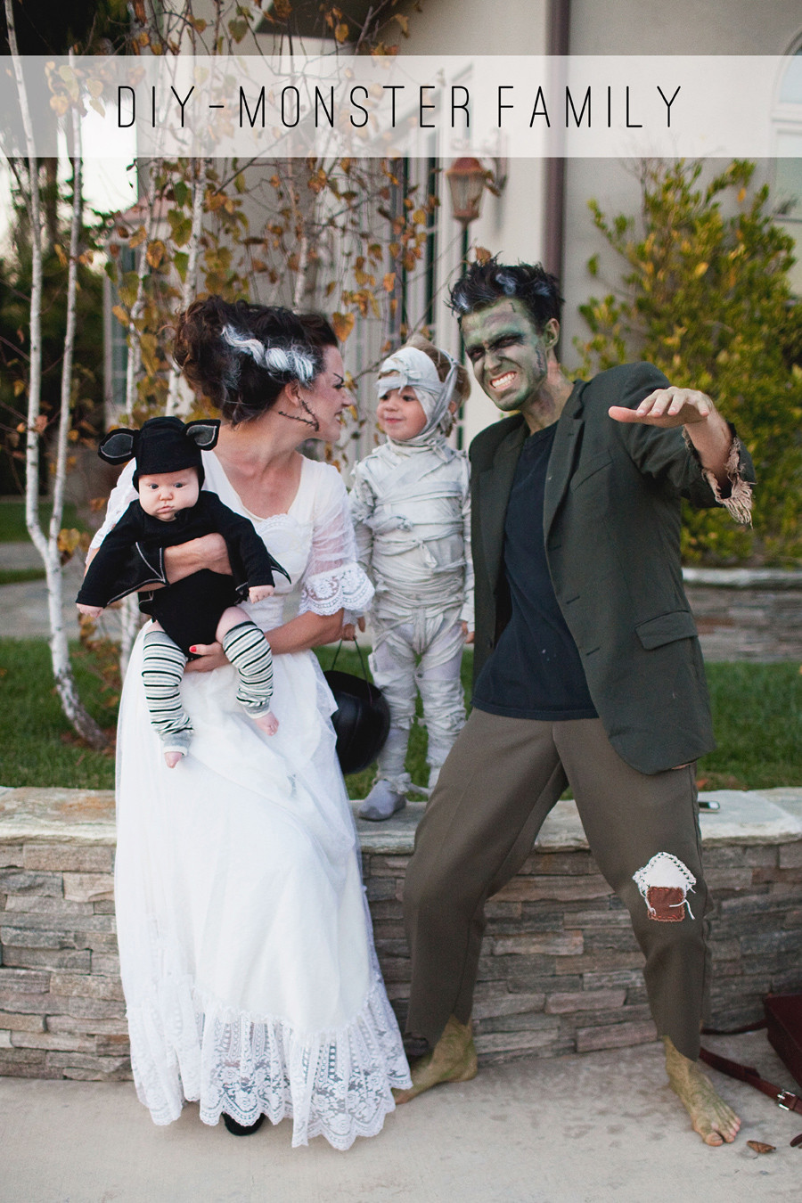 Frankenstein Costume DIY
 MONSTER FAMILY COSTUME DIY Tell Love and Party