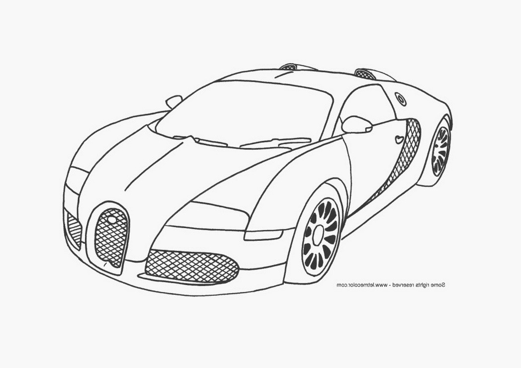 Free Boys Car Coloring Pages
 cool car coloring pages for boys bugatti veyron page