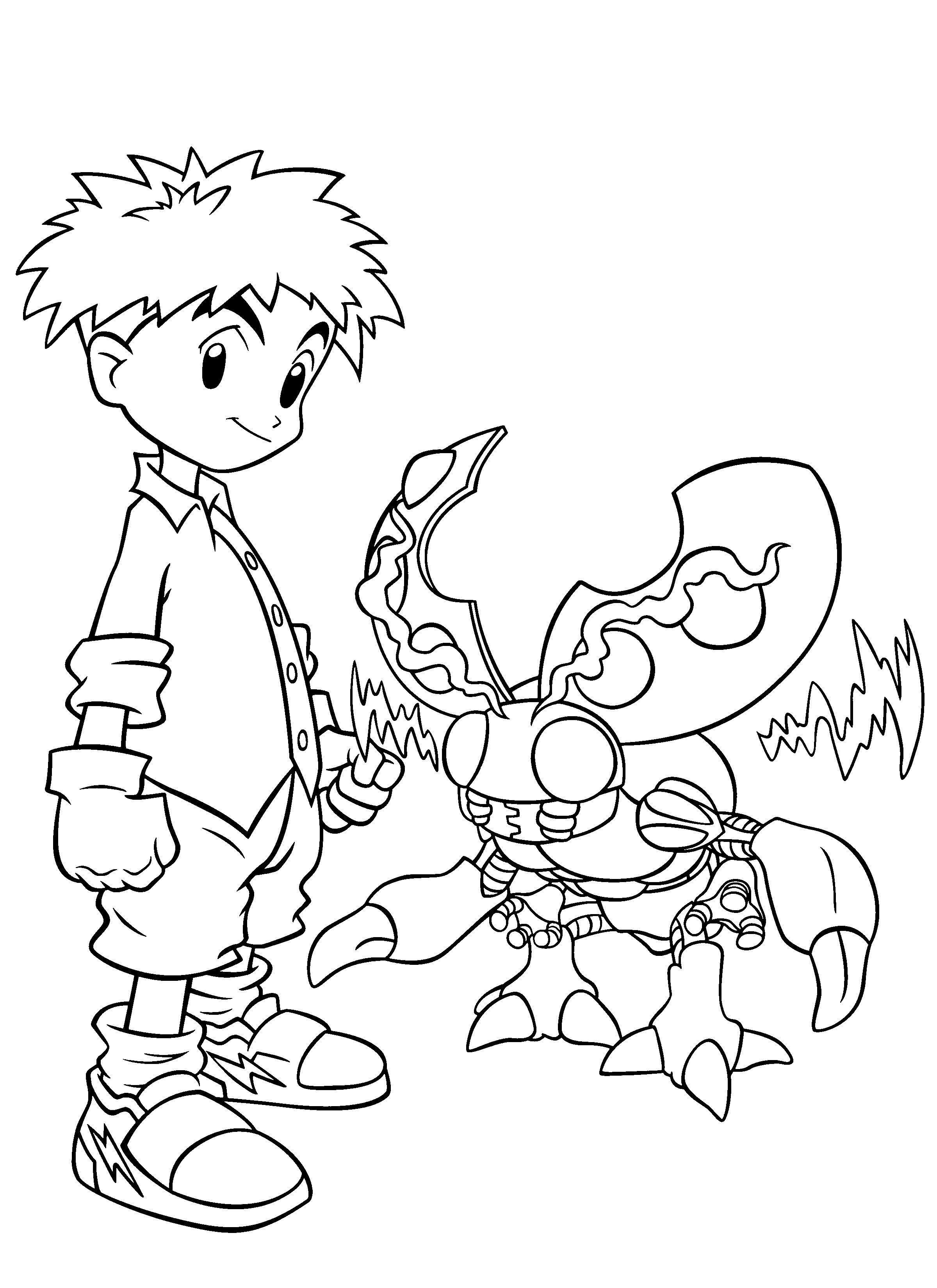 Free Coloring Book Pages For Toddlers
 Free Printable Digimon Coloring Pages For Kids