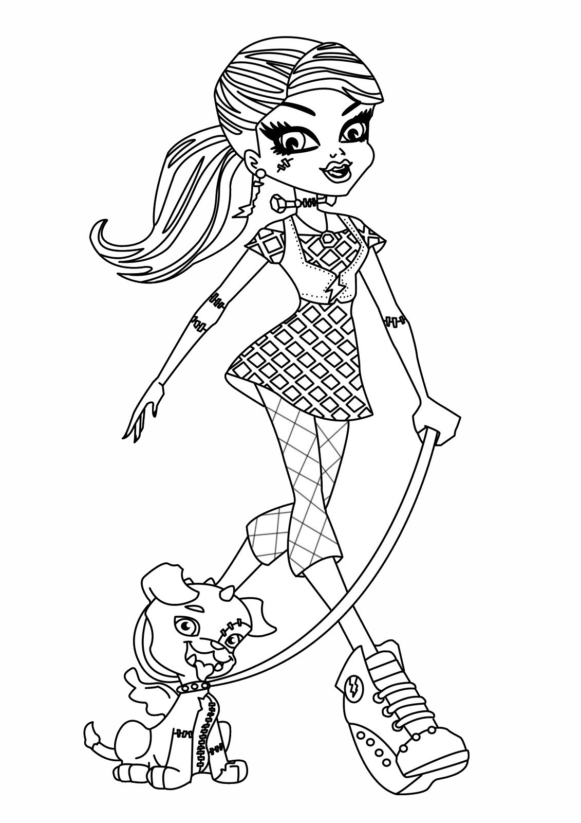 Free Coloring Book
 Monster High Coloring Pages