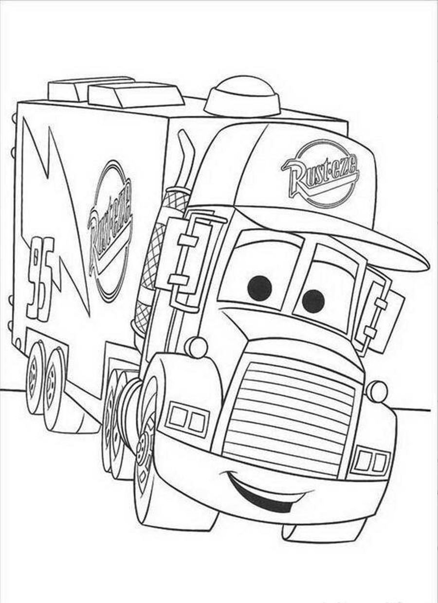 Free Coloring Pages-Boys Cars &amp; Trucks
 Download and Print Coloring Pages For Mack The Truck