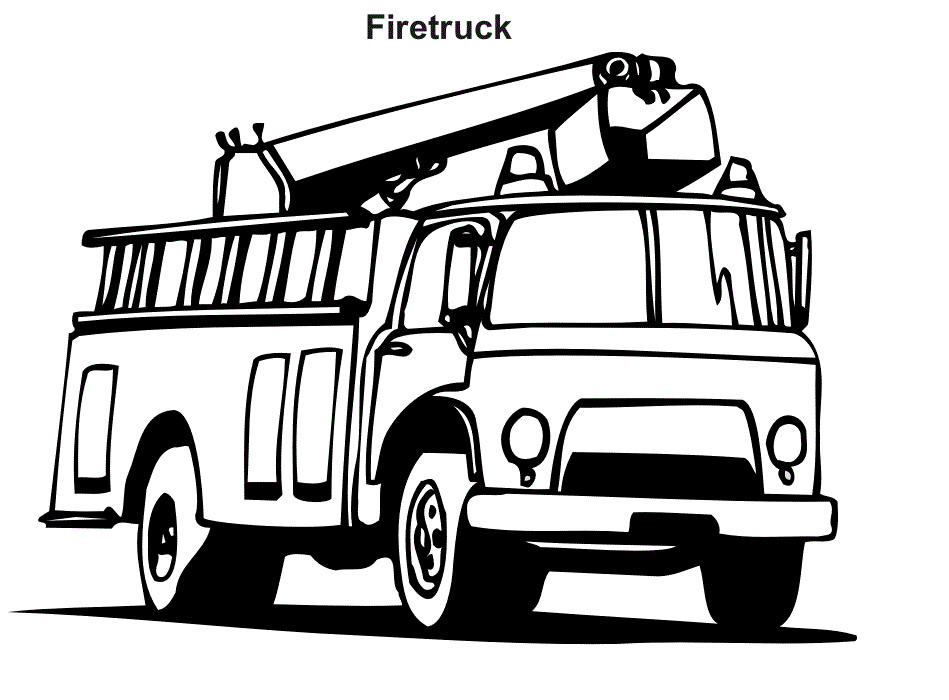 Free Coloring Pages-Boys Cars &amp; Trucks
 Fire Truck Coloring Pages Bestofcoloring