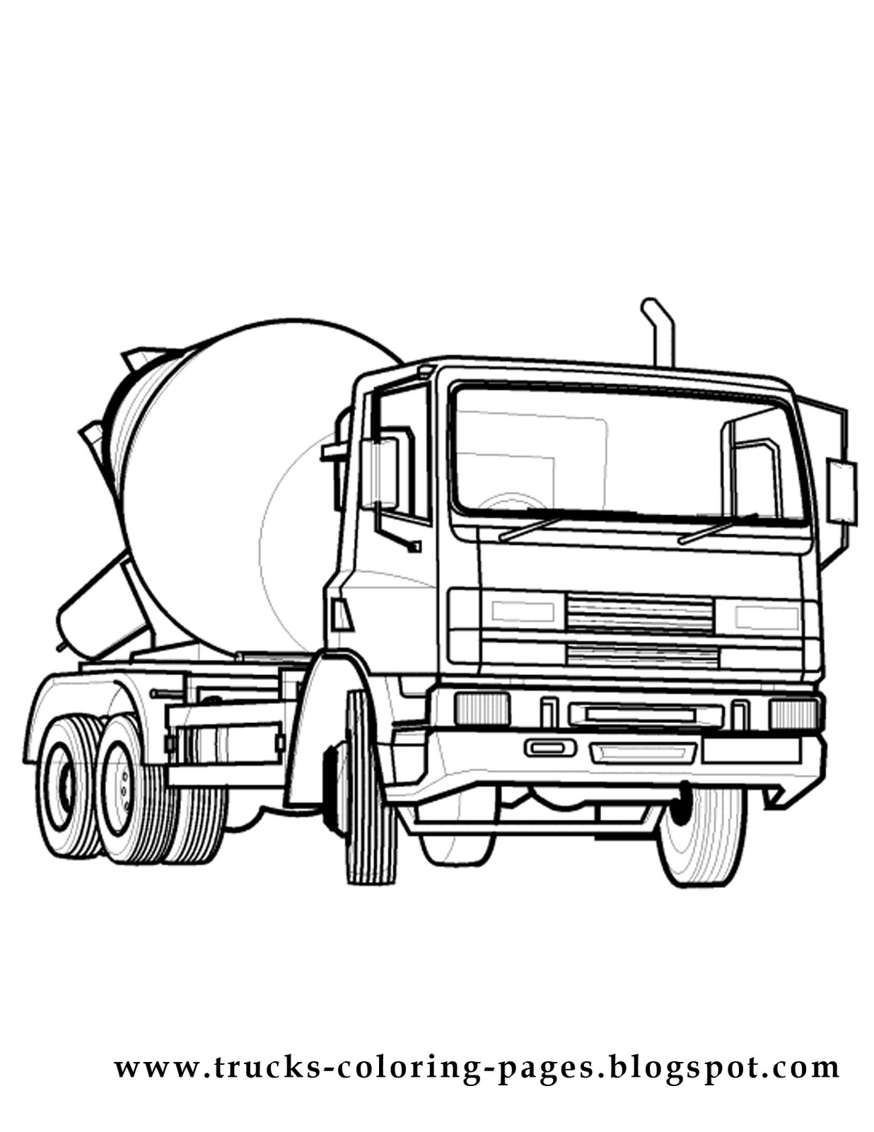 Free Coloring Pages-Boys Cars &amp; Trucks
 Free coloring pages trucks letscoloringpages