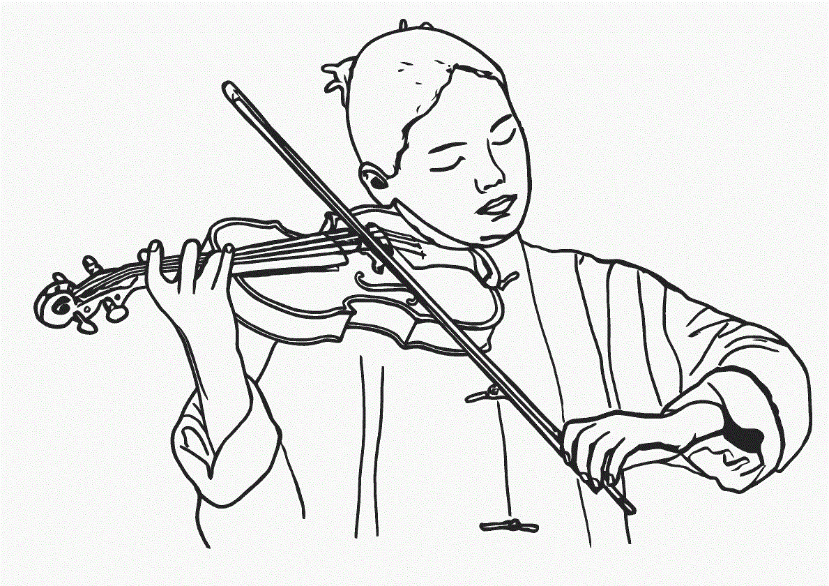 Free Coloring Pages For Boys Mandalon
 boy with a violin coloring pages for kids Coloring Point