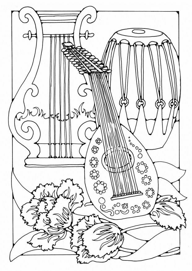 Free Coloring Pages For Boys Mandalon
 coloring pages instruments