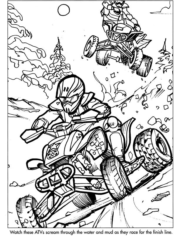 Free Coloring Pages For Boys+Sports
 3 extreme sports coloring pages always looking for