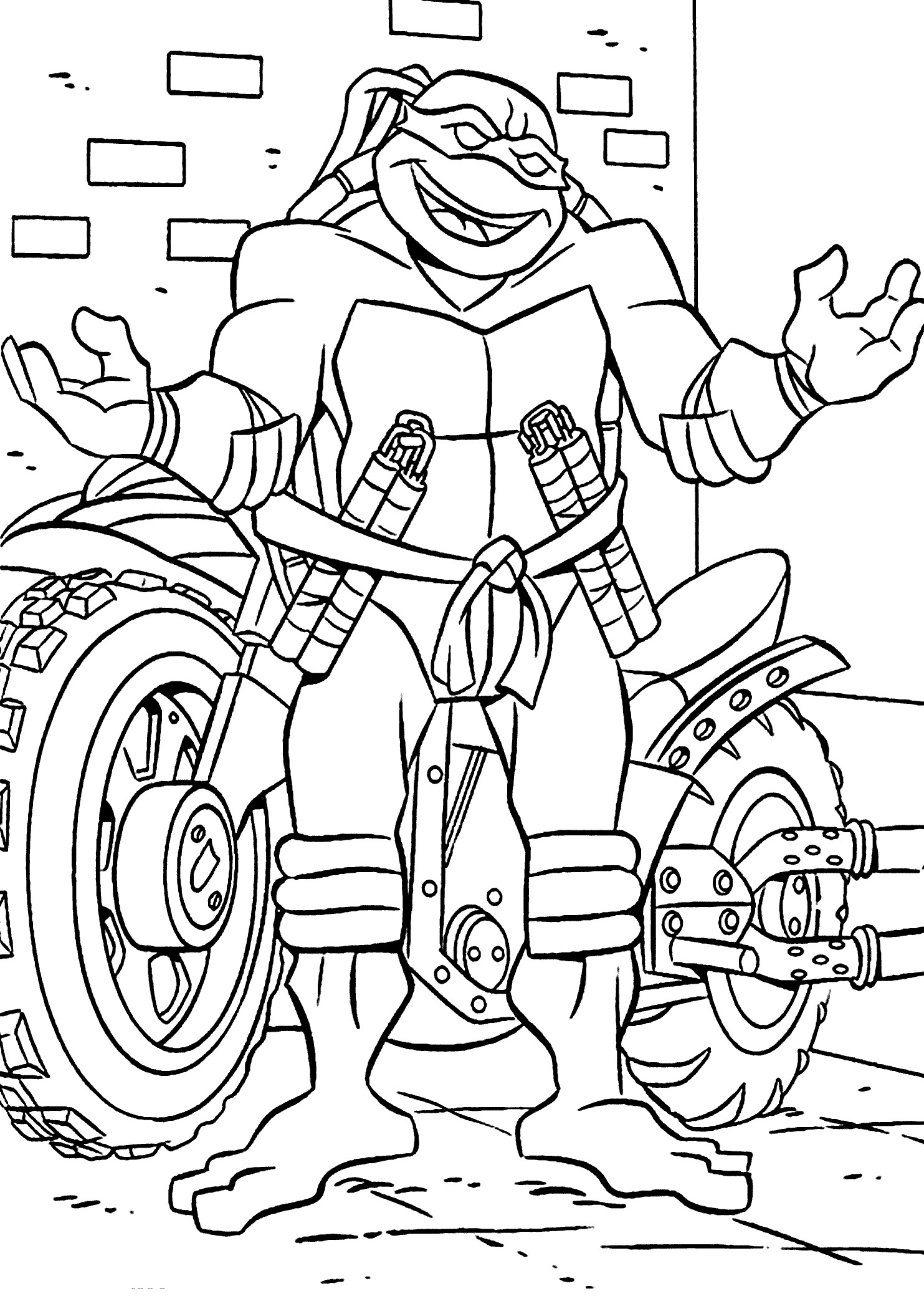 Free Coloring Pages For Boys Turtle
 Teenage Mutant Ninja Turtles Free Coloring Page Printable