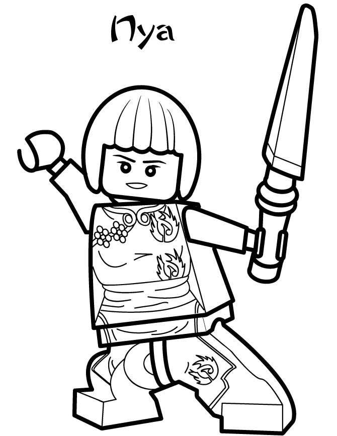 Free Coloring Pages Girls Legos
 LEGO coloring pages with characters Chima Ninjago City
