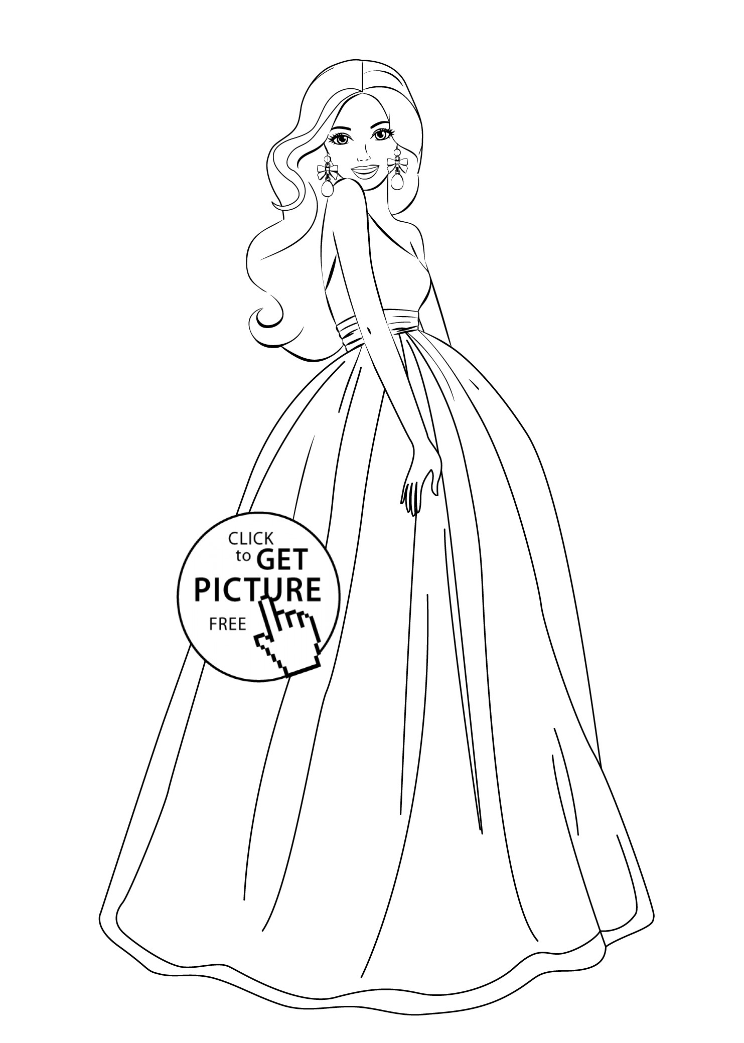Free Coloring Pages Girls Printable
 Barbie coloring pages for girls free printable