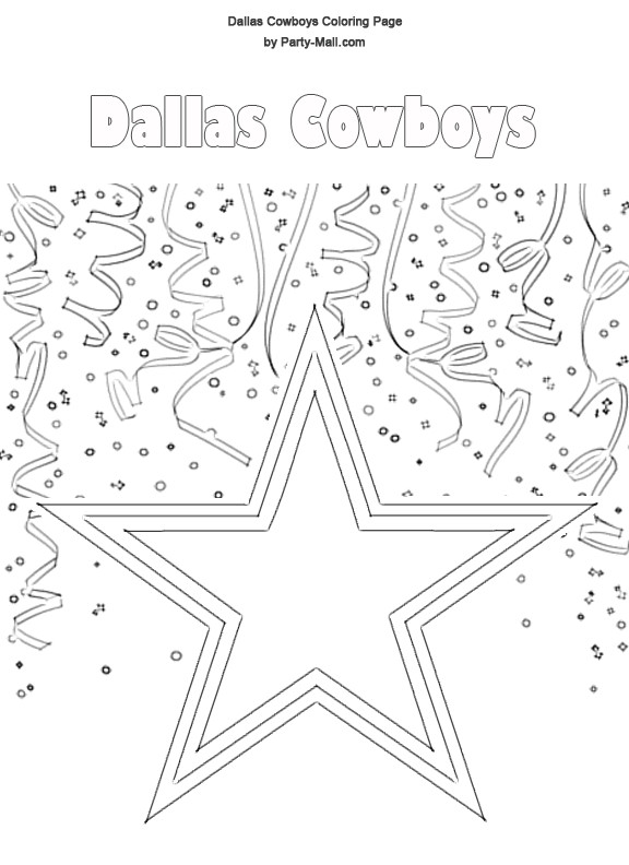 Free Dallas Cowboys Coloring Pages
 Dallas Cowboys Coloring