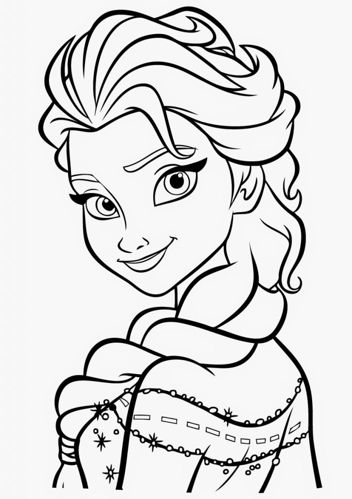 Free Downloadable Coloring Pages For Toddlers
 Free Printable Elsa Coloring Pages for Kids Best