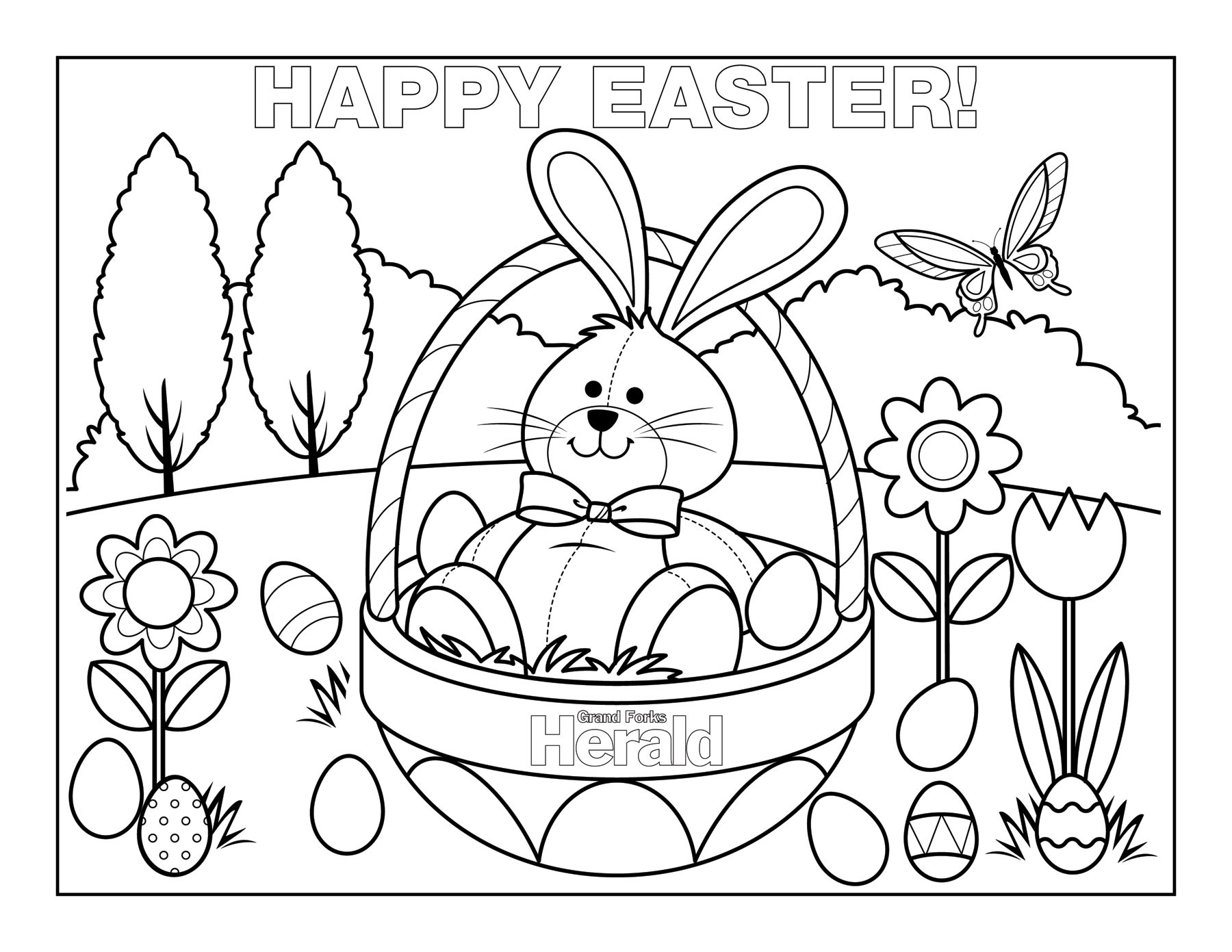 Free Easter Coloring Pages For Girls
 Easter Coloring Pages 3