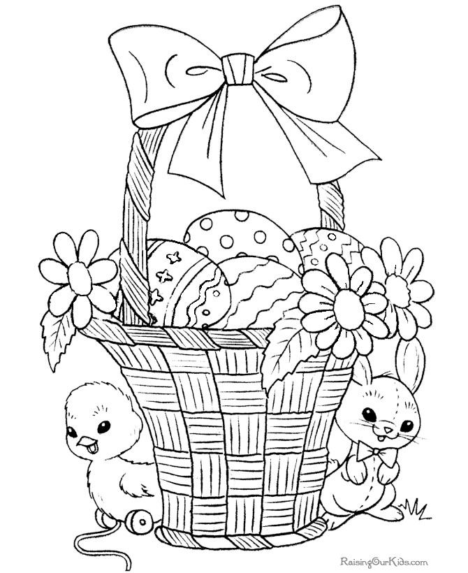 Free Easter Coloring Pages For Girls
 Coloring Pages for Easter 009