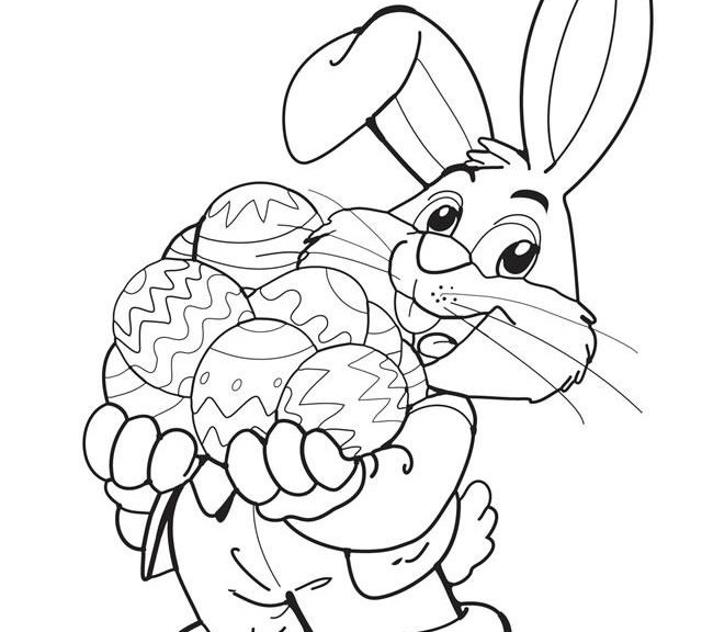 Free Easter Coloring Pages To Print
 Easter Bunny Coloring Pages