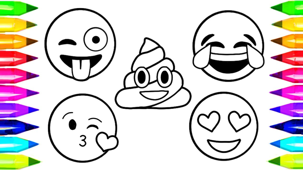Free Emoji Coloring Pages
 EMOJI Coloring Pages