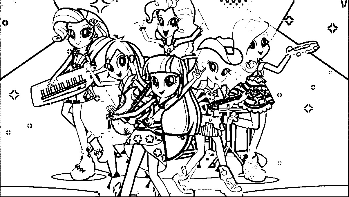 Free Equestria Girl Coloring Pages
 My Little Pony Equestria Girls Coloring Pages Coloring Home