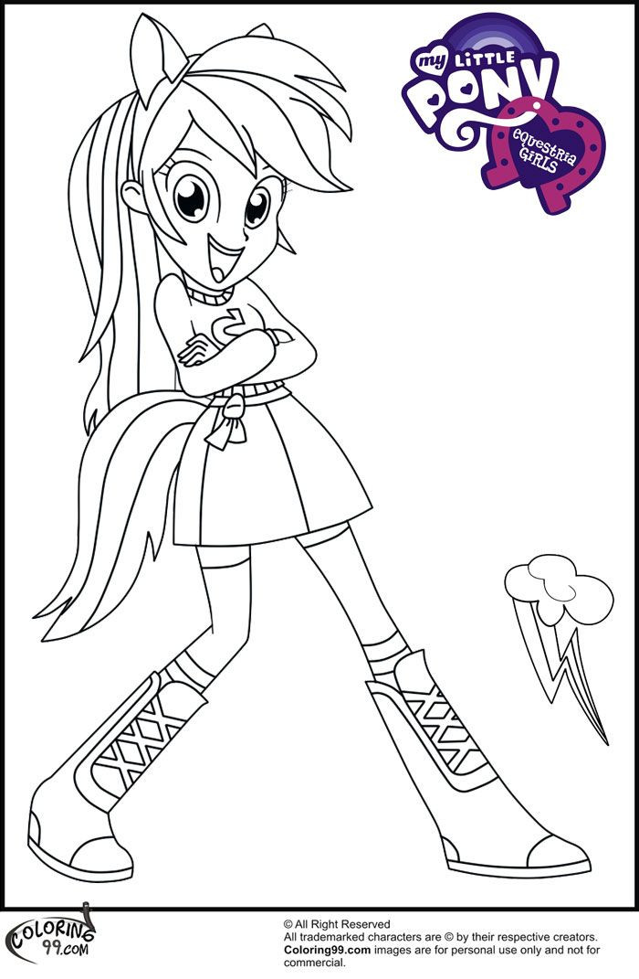 Free Equestria Girl Coloring Pages
 MLP Equestria Girls Coloring Pages