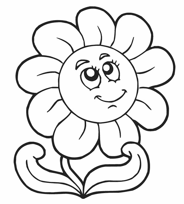 Free Flower Coloring Pages For Kids
 Free Printable Flower Coloring Pages