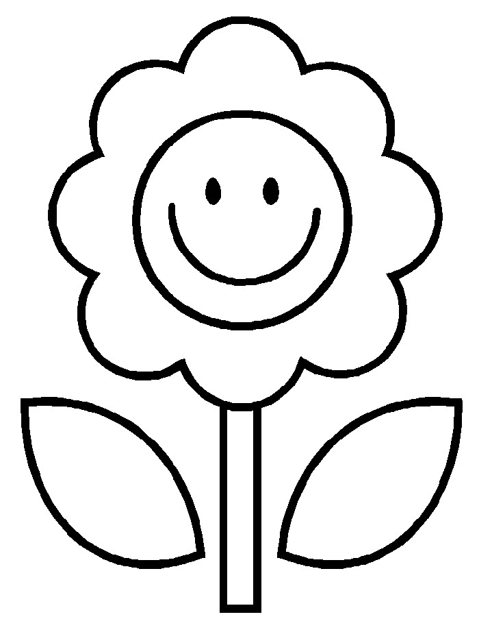 Free Flowers Coloring Pages Toddler
 Flower Coloring Pages Kids Coloring Home