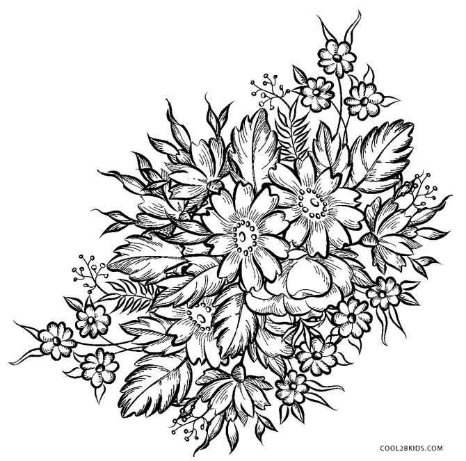Free Flowers Coloring Pages Toddler
 Free Printable Flower Coloring Pages For Kids