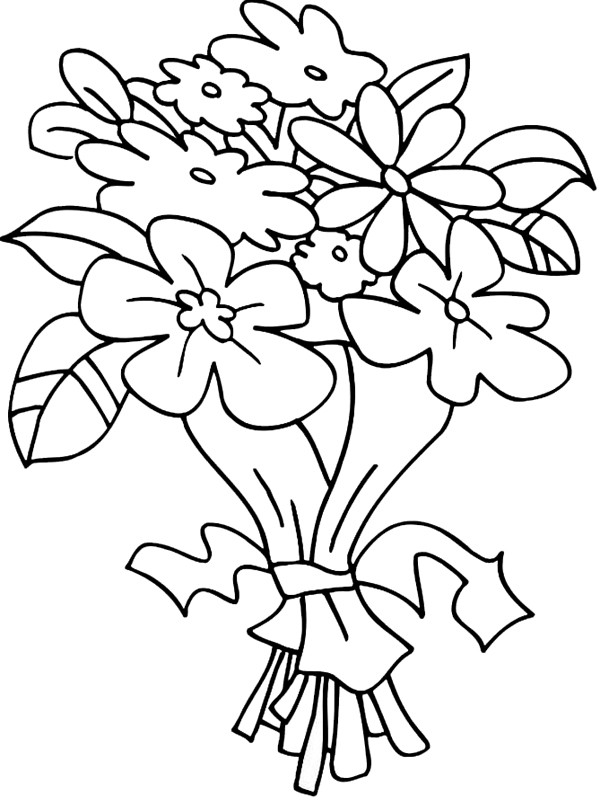 Free Flowers Coloring Pages Toddler
 Tulip Coloring Pages