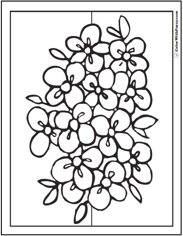 Free Flowers Coloring Pages Toddler
 102 Flower Coloring Pages Customize And Print PDF