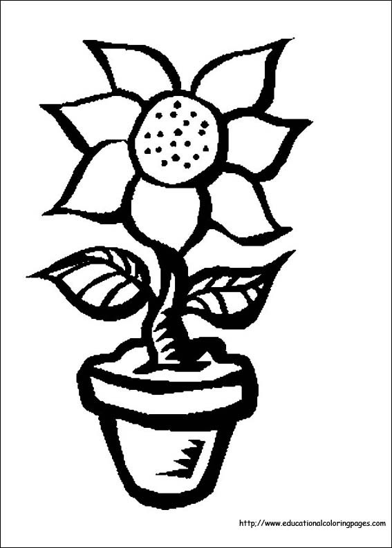 Free Flowers Coloring Pages Toddler
 Flower Coloring Coloring Pages free For Kids