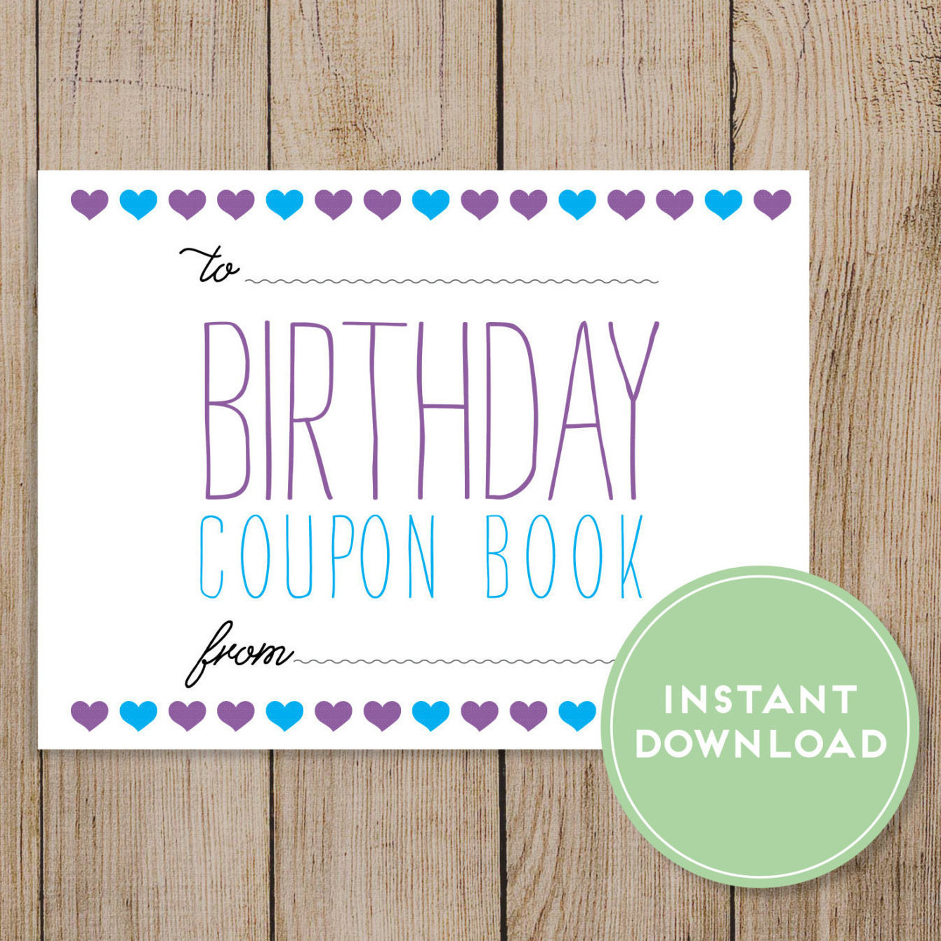 Free Gift Ideas For Girlfriend
 Printable Birthday Coupon Book Editable PDF DIY Birthday