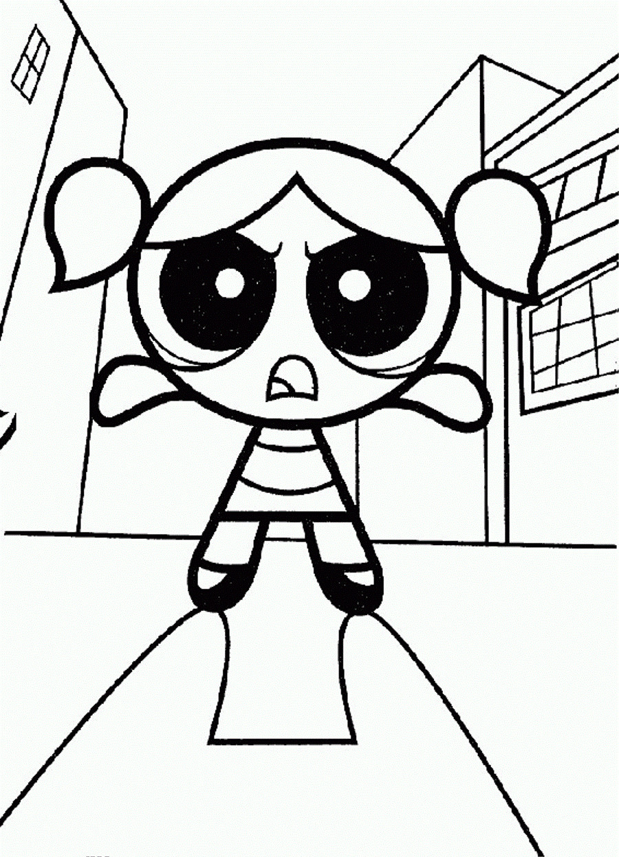 Free Girl Coloring Pages To Print
 Free Printable Powerpuff Girls Coloring Pages For Kids