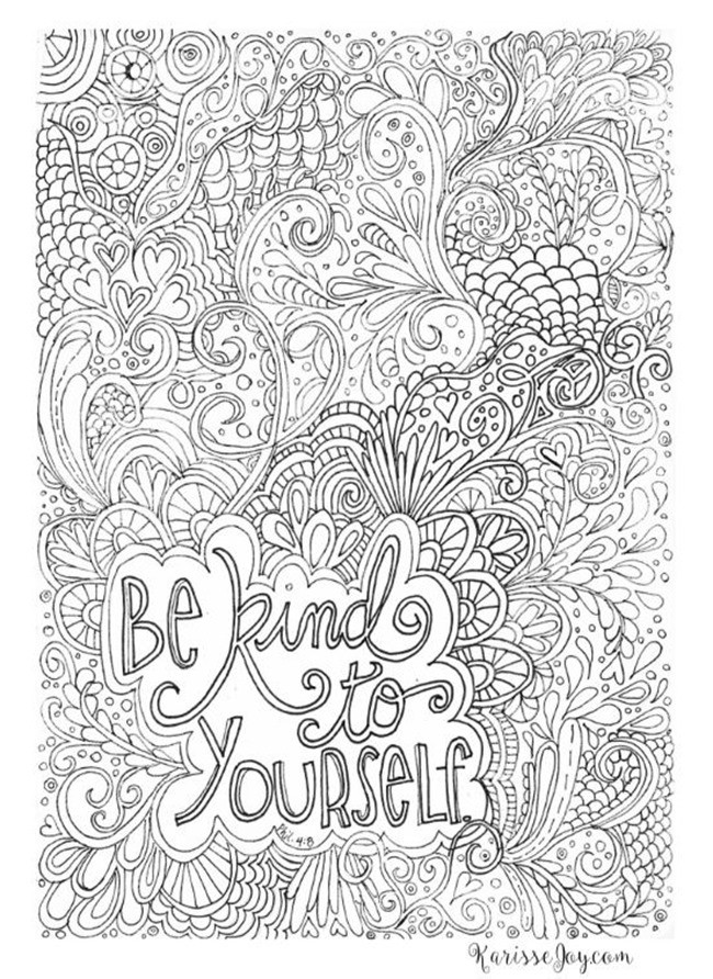 Free Printable Adult Coloring Pages Quotes
 12 Inspiring Quote Coloring Pages for Adults–Free Printables
