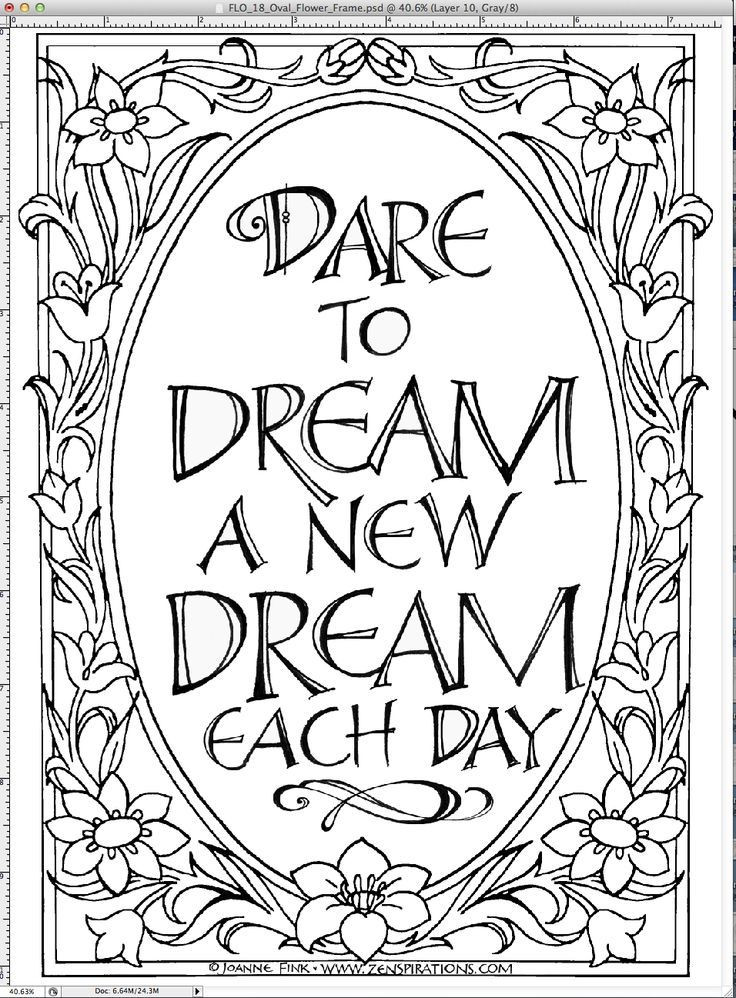 Free Printable Adult Coloring Pages Quotes
 quote coloring pages Google Search