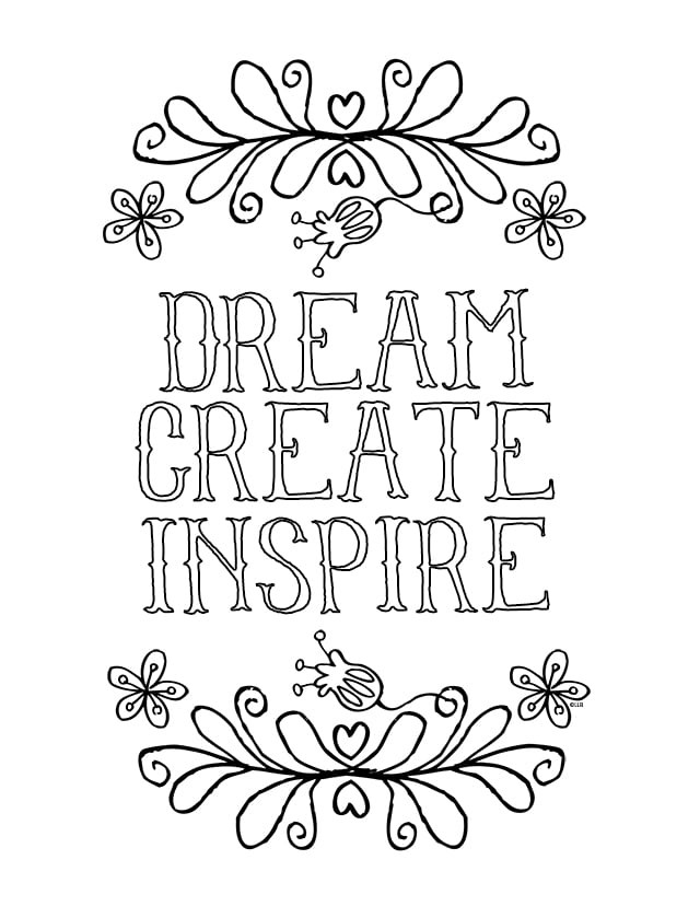Free Printable Adult Coloring Pages Quotes
 Sayings and Quotes