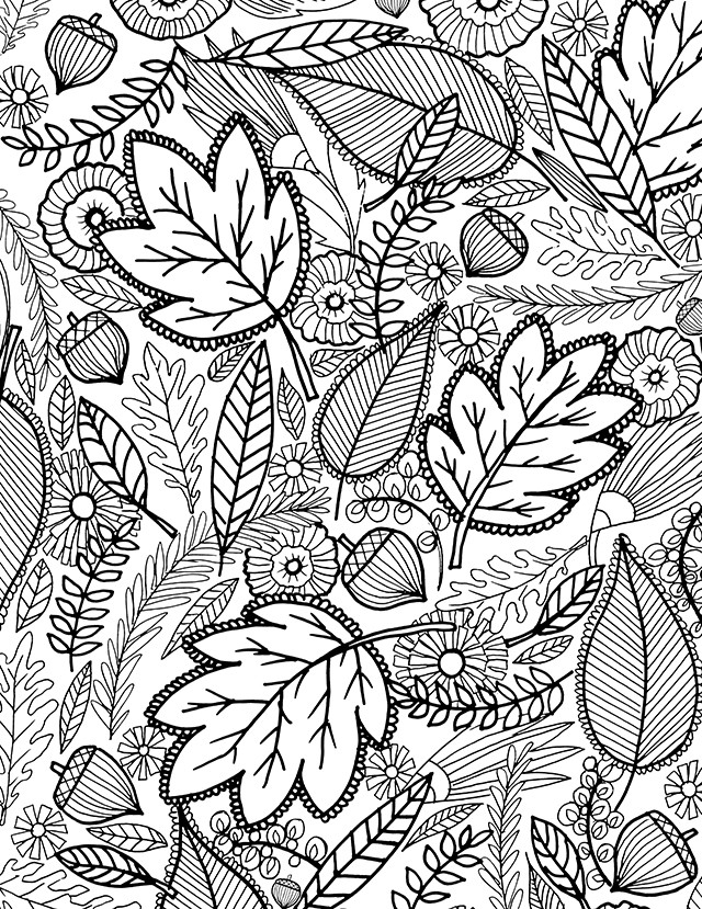 Free Printable Autumn Coloring Pages
 alisaburke a FALL coloring page for you