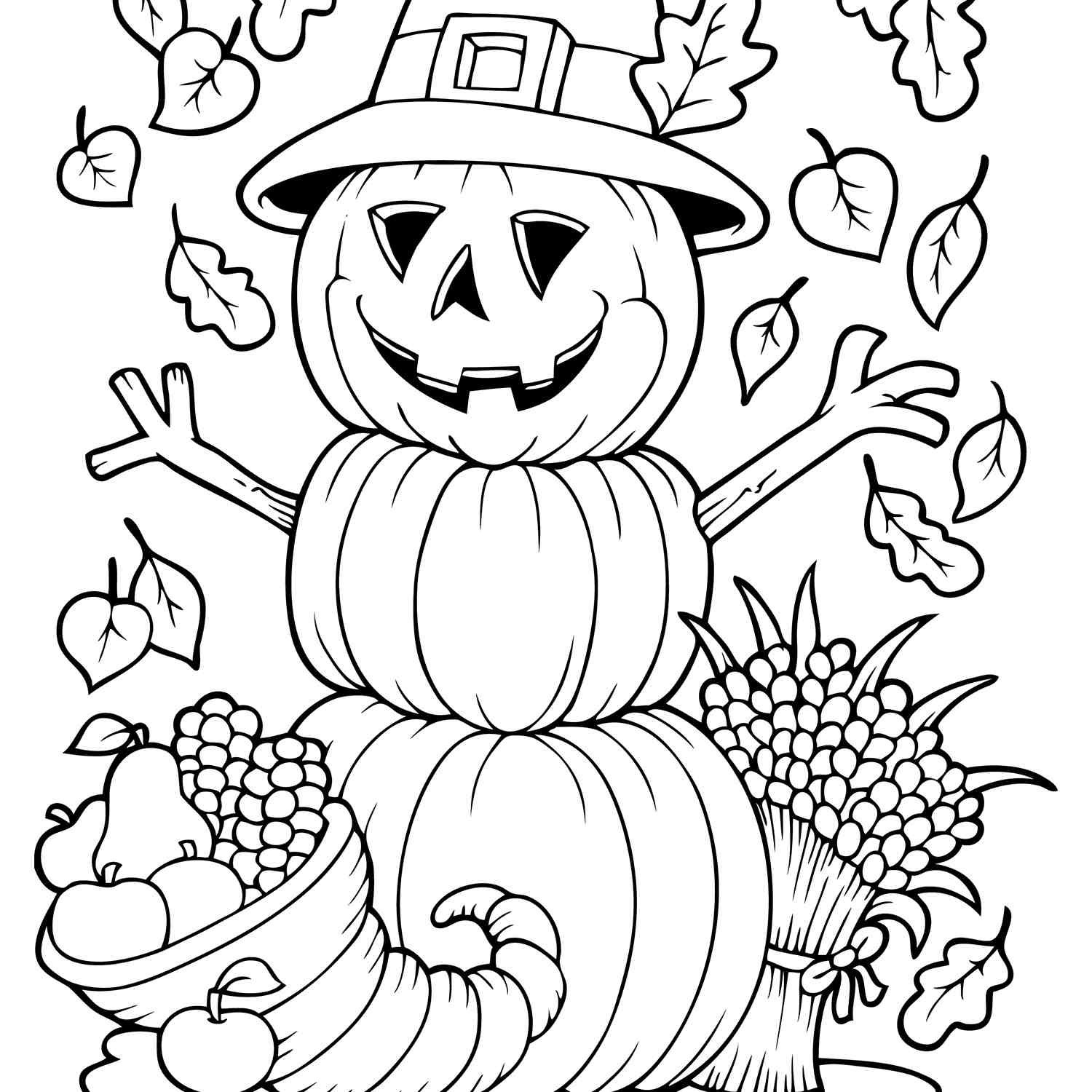 Free Printable Autumn Coloring Pages
 Free Autumn and Fall Coloring Pages