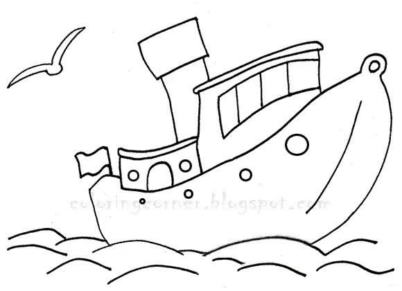 Free Printable Boat Coloring Pages
 Boat Coloring Pages