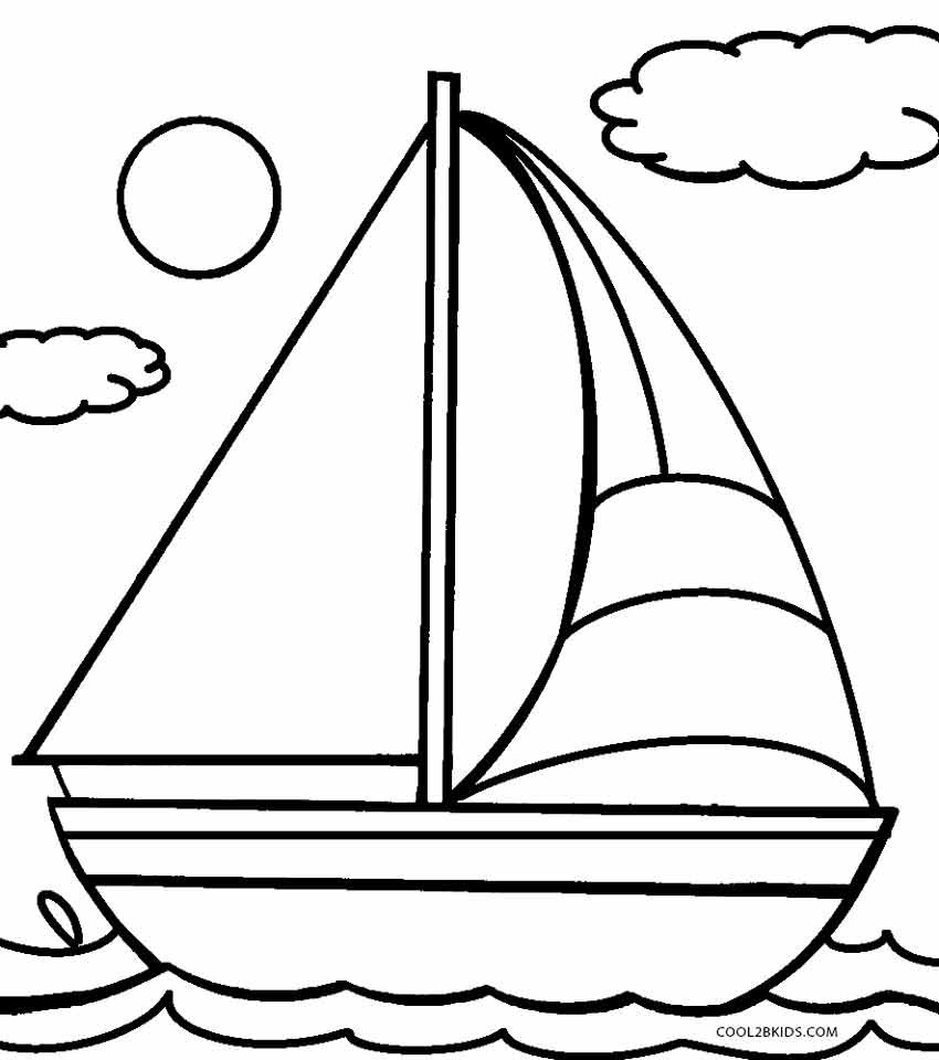 Free Printable Boat Coloring Pages
 Printable Boat Coloring Pages For Kids