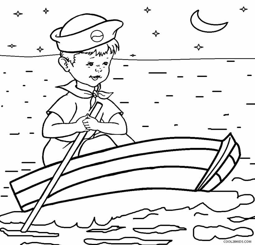 Free Printable Boat Coloring Pages
 Printable Boat Coloring Pages For Kids