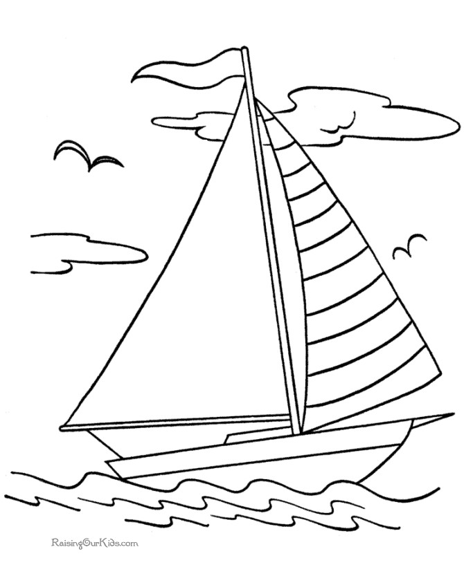 Free Printable Boat Coloring Pages
 Boats to print and color 016 Coloring Pages