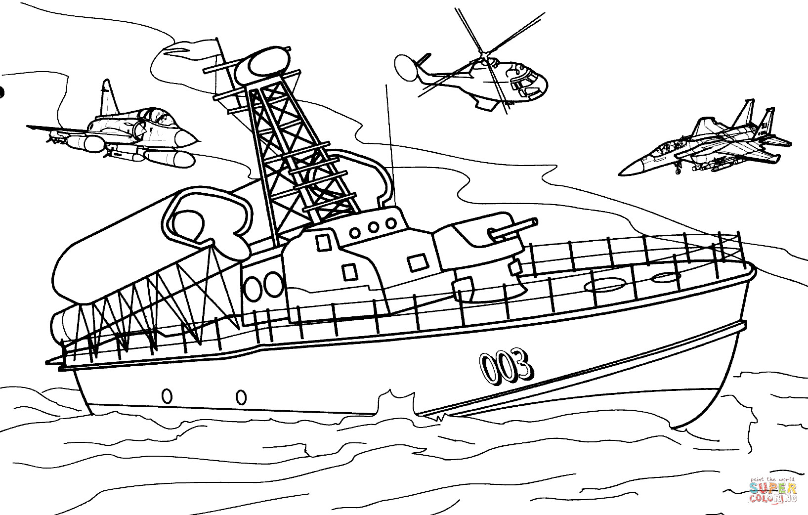 Free Printable Boat Coloring Pages
 Rocket Boat coloring page