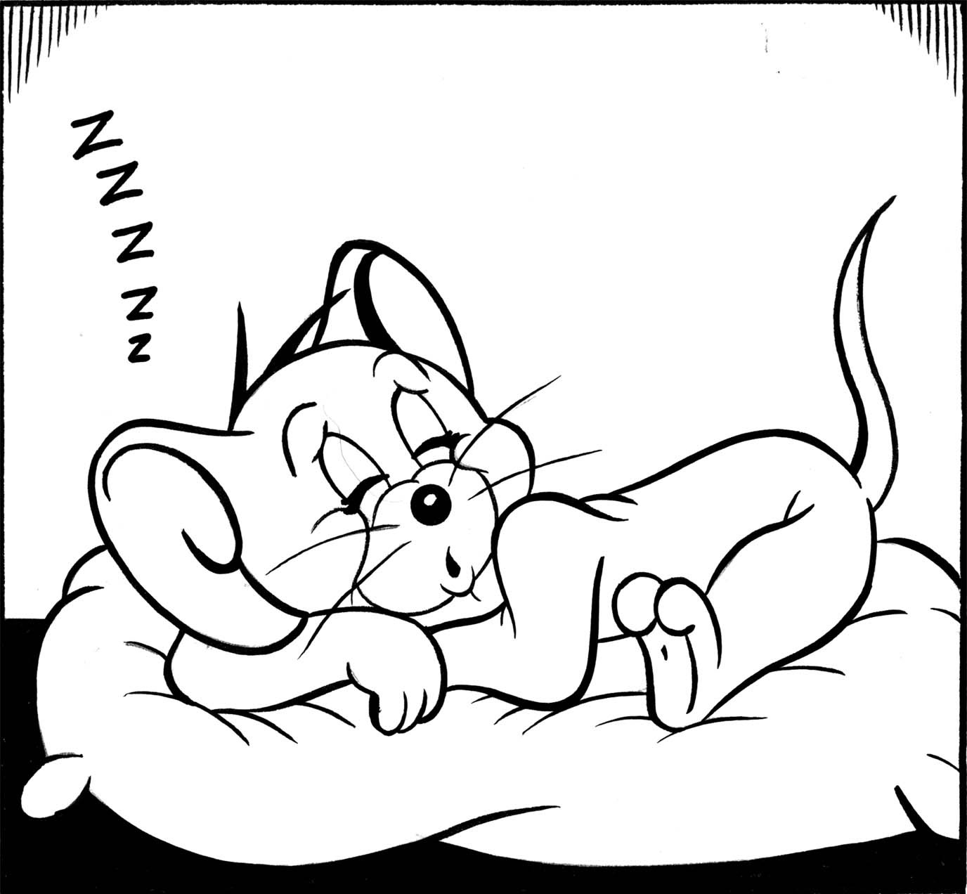 Free Printable Cartoon Coloring Pages
 Free Printable Tom And Jerry Coloring Pages For Kids