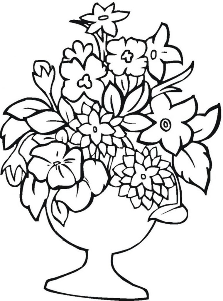 Free Printable Coloring Pages Flowers
 Free Printable Flower Coloring Pages For Kids Best