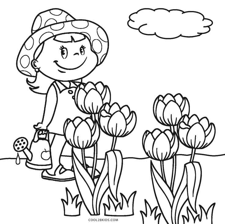 Free Printable Coloring Pages Flowers
 Free Printable Flower Coloring Pages For Kids