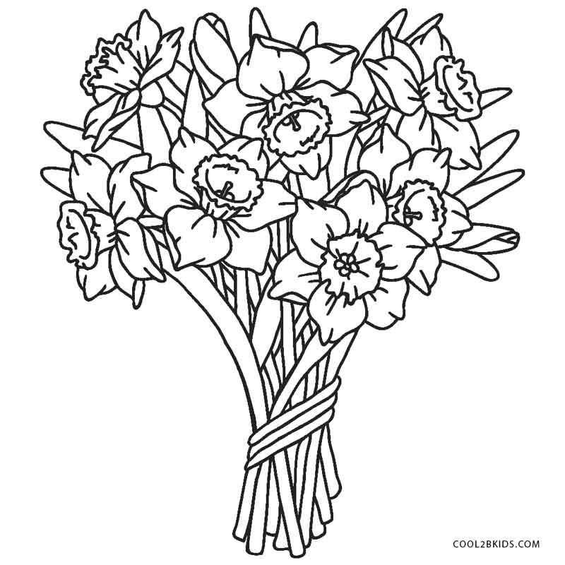 Free Printable Coloring Pages Flowers
 Free Printable Flower Coloring Pages For Kids