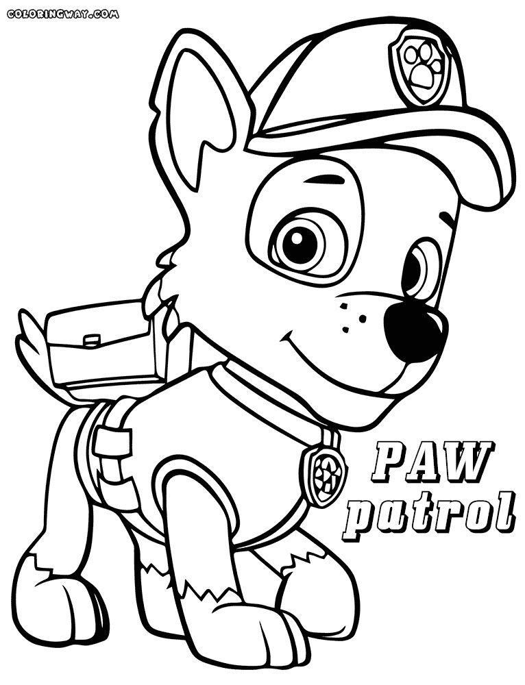 Free Printable Coloring Pages Paw Patrol
 Paw Patrol Coloring Page Coloring Home