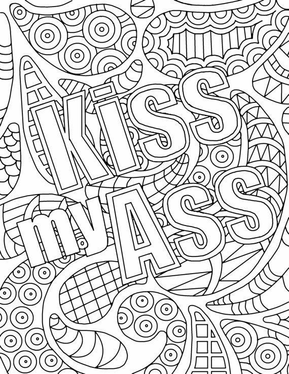 Free Printable Cuss Word Coloring Pages
 free adult coloring pages swear words AOL Image Search