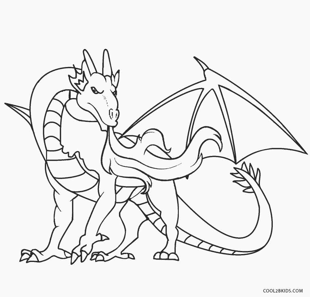 Free Printable Dragon Coloring Pages
 Printable Dragon Coloring Pages For Kids