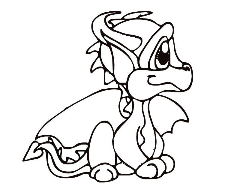 Free Printable Dragon Coloring Pages
 Cool Dragon Coloring Pages AZ Coloring Pages